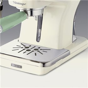 Ariete 1389 Macchina da Caffè Espresso di Design - per Polvere e cialde ESE - filtro 1 e 2 tazze - Montalatte - 850 Watt - Linea