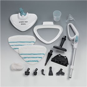Ariete 4164 Steam mop 10 in 1 - Scopa lavapavimenti a vapore - Uccide 99,9% di germi e batteri - Kit accessori - Autonomia illim
