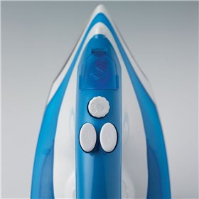 Ariete 6234 Steam Iron - Ferro da stiro con piastra in teflon - Colpo vapore 140 gr/min - Serbatoio 250 ml - 2000 W - Bianco e A