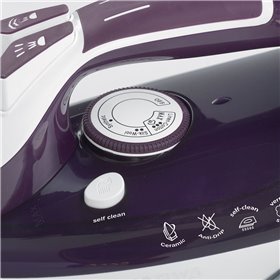 Ariete 6243 Steam Iron - Ferro da stiro con piastra in ceramica - Colpo vapore 140 gr/min - Serbatoio 320 ml - 2200 W - Bianco e