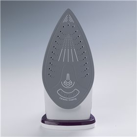 Ariete 6243 Steam Iron - Ferro da stiro con piastra in ceramica - Colpo vapore 140 gr/min - Serbatoio 320 ml - 2200 W - Bianco e