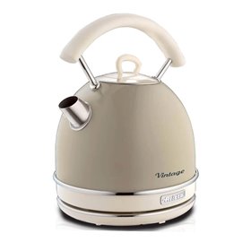 Ariete 2877 Bollitore elettrico 1,7 Litri di Design - Infusi, tè e tisane - Autospegnimento - 2000 Watt - Acciaio Inox - Linea V