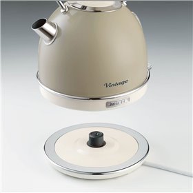 Ariete 2877 Bollitore elettrico 1,7 Litri di Design - Infusi, tè e tisane - Autospegnimento - 2000 Watt - Acciaio Inox - Linea V