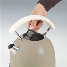 Ariete 2877 Bollitore elettrico 1,7 Litri di Design - Infusi, tè e tisane - Autospegnimento - 2000 Watt - Acciaio Inox - Linea V