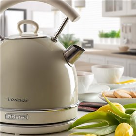 Ariete 2877 Bollitore elettrico 1,7 Litri di Design - Infusi, tè e tisane - Autospegnimento - 2000 Watt - Acciaio Inox - Linea V