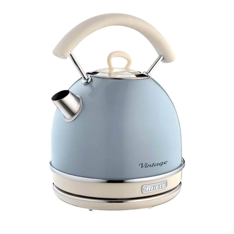 Ariete 2877 Bollitore elettrico 1,7 Litri di Design - Infusi, tè e tisane - Autospegnimento - 2000 Watt - Acciaio Inox - Linea V