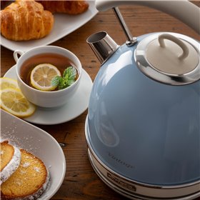 Ariete 2877 Bollitore elettrico 1,7 Litri di Design - Infusi, tè e tisane - Autospegnimento - 2000 Watt - Acciaio Inox - Linea V