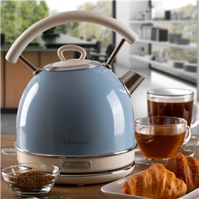 Ariete 2877 Bollitore elettrico 1,7 Litri di Design - Infusi, tè e tisane - Autospegnimento - 2000 Watt - Acciaio Inox - Linea V