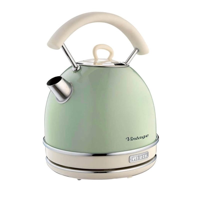 Ariete 2877 Bollitore elettrico 1,7 Litri di Design - Infusi, tè e tisane - Autospegnimento - 2000 Watt - Acciaio Inox - Linea V