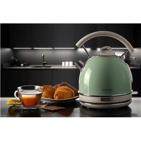 Ariete 2877 Bollitore elettrico 1,7 Litri di Design - Infusi, tè e tisane - Autospegnimento - 2000 Watt - Acciaio Inox - Linea V