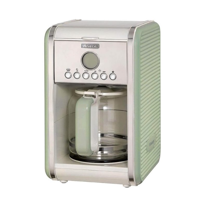 Ariete 1342 Macchina per Caffè Americano - 12 tazze - Caraffa in vetro temperato - Programmazione fino a 24 ore - Autospegniment