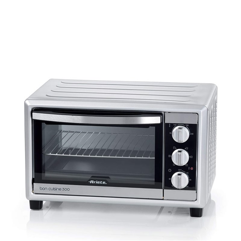 Ariete 985 Forno Elettrico Ventilato 30 litri - Bon Cuisine 300 - Doppio vetro - Temperatura max 230° - 1500 Watt - 6 posizioni 