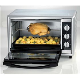 Ariete 986 Forno Elettrico Ventilato con Girarrosto 45 litri - Bon Cuisine 450 - Doppio vetro - Temperatura max 230° - 1800 Watt