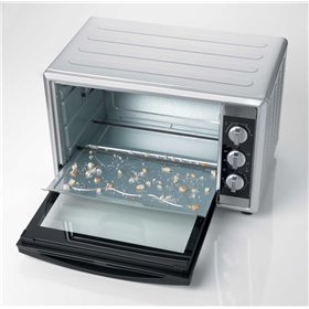 Ariete 986 Forno Elettrico Ventilato con Girarrosto 45 litri - Bon Cuisine 450 - Doppio vetro - Temperatura max 230° - 1800 Watt