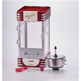 Ariete Popcorn Popper XL Party Time 2953, Macchina Pop Corn, 700gr di Pop Corn in Meno di 2 Minuti, Rosso