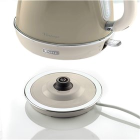 Ariete 2869 Bollitore Elettrico 1,7 Litri di Design - Infusi, tè e tisane - Autospegnimento - 2000 Watt - Acciaio Inox - Linea V