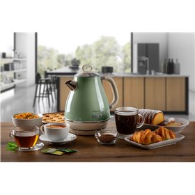 Ariete 2869 Bollitore Elettrico 1,7 Litri di Design - Infusi, tè e tisane - Autospegnimento - 2000 Watt - Acciaio Inox - Linea V