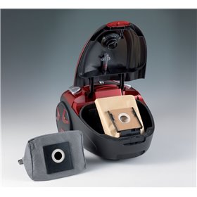 Ariete 2735 Smart - Aspirapolvere con sacco compatto e ad alta efficienza - Regolazione potenza - Tubo flessibile - Kit accessor