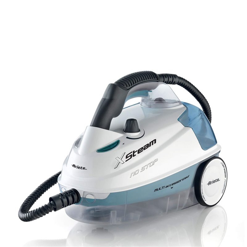 Ariete 4147 XSteam no stop, Pulitore a vapore, Vapore pronto in 4 minuti, Uccide 99,9% di germi e batteri, Kit accessori incluso