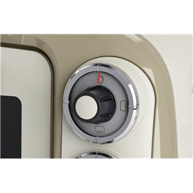 Ariete 979 Forno Elettrico di Design 18 Litri - Ideale per pizza da 30 cm - Doppio vetro - 1380 Watt - Acciaio Inox - Linea Vint