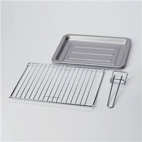 Ariete 979 Forno Elettrico di Design 18 Litri - Ideale per pizza da 30 cm - Doppio vetro - 1380 Watt - Acciaio Inox - Linea Vint