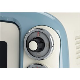Ariete 979 Forno Elettrico di Design 18 Litri - Ideale per pizza da 30 cm - Doppio vetro - 1380 Watt - Acciaio Inox - Linea Vint