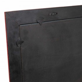 Specchio da parete Alexandra House Living Rosso Vetro Ottone Legno MDF 1 x 84 x 84 cm