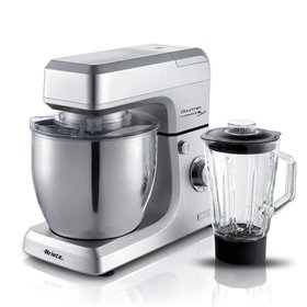 Ariete 1598 Gourmet Professional 7L Metal - Impastatrice Planetaria con Frullatore - Ciotola in Acciaio Inox - 7 L - Caraffa in 