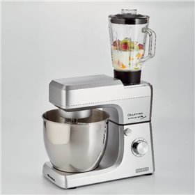 Ariete 1598 Gourmet Professional 7L Metal - Impastatrice Planetaria con Frullatore - Ciotola in Acciaio Inox - 7 L - Caraffa in 