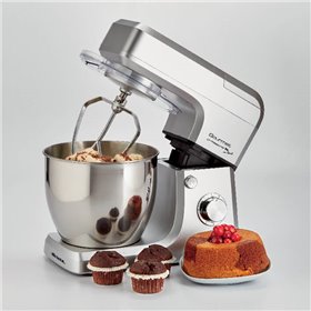 Ariete 1598 Gourmet Professional 7L Metal - Impastatrice Planetaria con Frullatore - Ciotola in Acciaio Inox - 7 L - Caraffa in 
