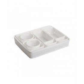 Cestino Multiuso Dem Plastica 34 x 28 x 6 cm 9 Pezzi (9 Unità)