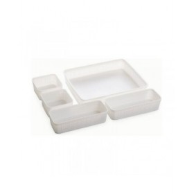 Cestino Multiuso Dem Plastica 34 x 28 x 6 cm 5 Pezzi (5 Unità)