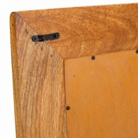 Specchio da parete Alexandra House Living Marrone Ottone Legno di mango Legno MDF 1 x 88 x 49 cm