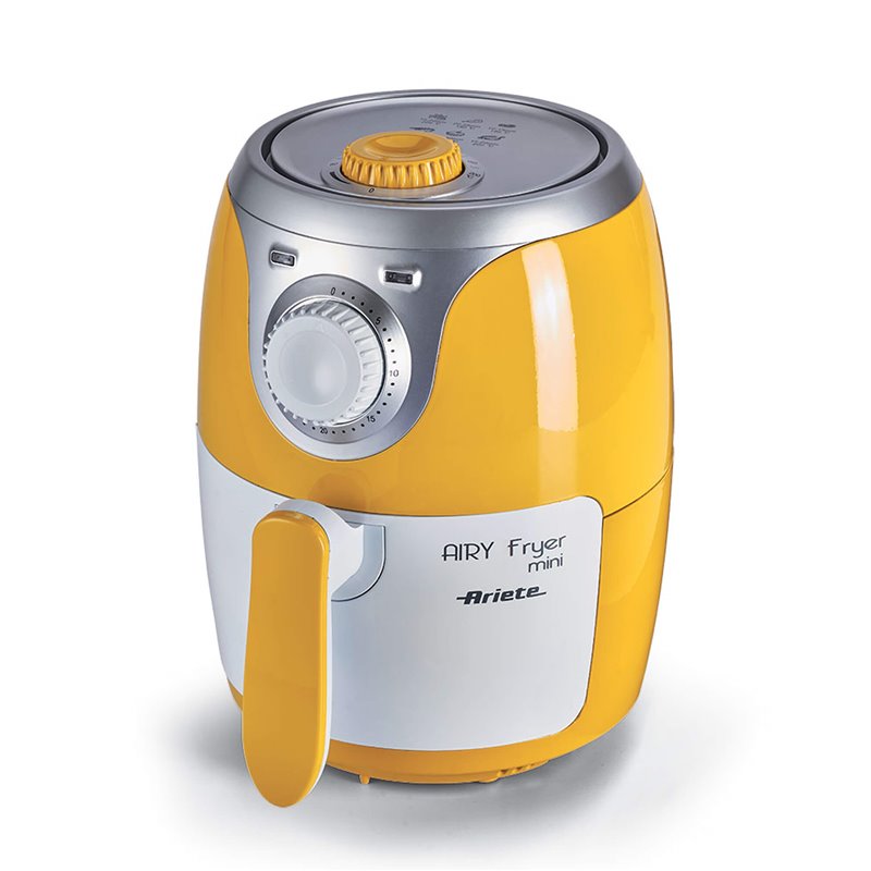 Ariete 4615 Airy Fryer Mini - Friggitrice ad Aria - Frigge senza olio e grassi - Temperatura max 200° - 1000 Watt - 2 Litri - Gi