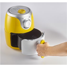 Ariete 4615 Airy Fryer Mini - Friggitrice ad Aria - Frigge senza olio e grassi - Temperatura max 200° - 1000 Watt - 2 Litri - Gi