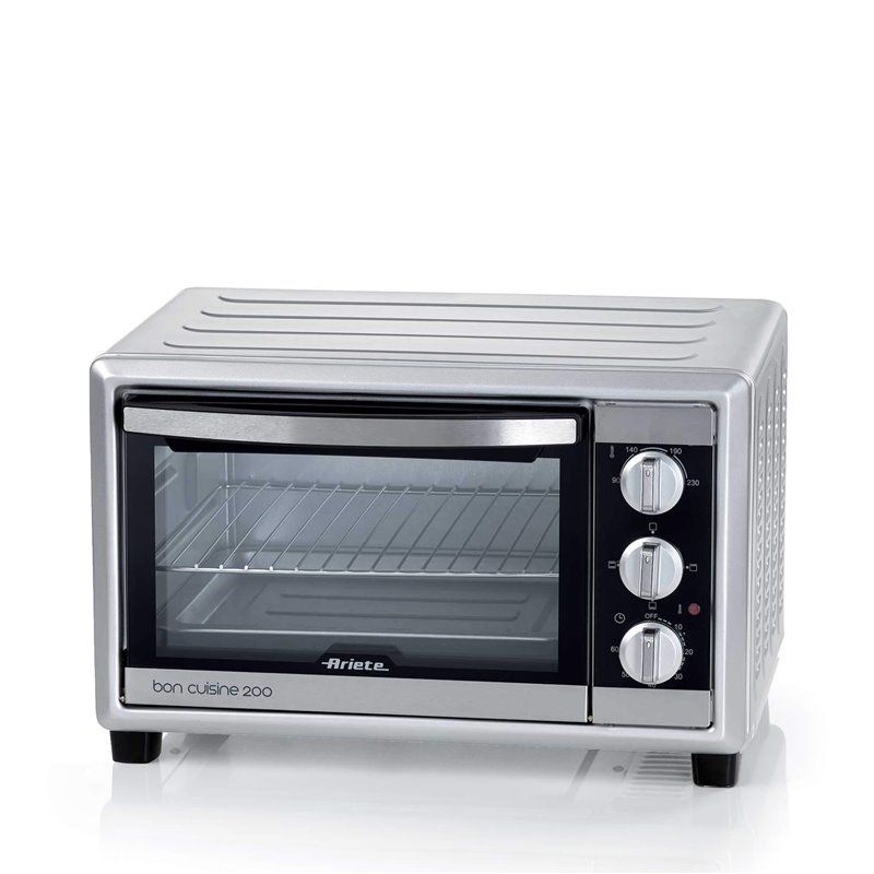 Ariete 981 Bon Cuisine 200 - Forno Elettrico 20 Litri - Doppio vetro - Temperatura max 230° - 1380 Watt - 3 posizioni cottura - 