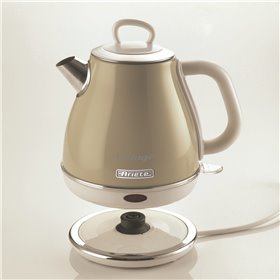 Ariete 2868 Bollitore Elettrico Vintage 1 Litro - Infusi, Tè e Tisane - Autospegnimento - Acciaio Inox - 1 Litro - 1600 Watt - B