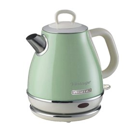 Ariete 2868 Bollitore Elettrico Vintage 1 Litro - Infusi, Tè e Tisane - Autospegnimento - Acciaio Inox - 1 Litro - 1600 Watt - V