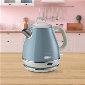 Ariete 2868 Bollitore Elettrico Vintage 1 Litro - Infusi, Tè e Tisane - Autospegnimento - Acciaio Inox - 1 Litro - 1600 Watt - C