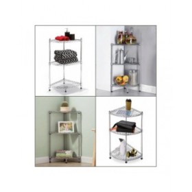 Scaffale ad Angolo Confortime 3 livelli Cromato (35 x 35 x 70 cm)