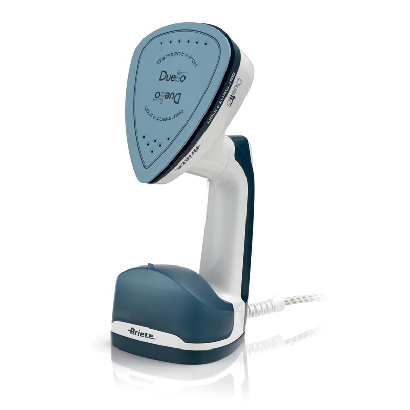 Ariete 6246 Duetto Garment Iron - Stiratrice Verticale e Ferro da Stiro con piastra in Ceramica antiaderente - 1000 Watt - Bianc