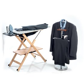 Ariete 6246 Duetto Garment Iron - Stiratrice Verticale e Ferro da Stiro con piastra in Ceramica antiaderente - 1000 Watt - Bianc