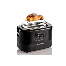 Ariete 159 Toastime - Tostapane con Pinze per 2 fette di pane - 9 Gradi di Doratura - 700 Watt - Nero