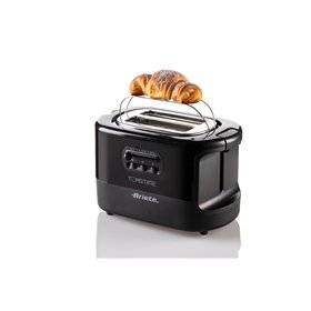 Ariete 159 Toastime - Tostapane con Pinze per 2 fette di pane - 9 Gradi di Doratura - 700 Watt - Nero