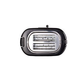 Ariete 159 Toastime - Tostapane con Pinze per 2 fette di pane - 9 Gradi di Doratura - 700 Watt - Nero