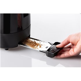 Ariete 159 Toastime - Tostapane con Pinze per 2 fette di pane - 9 Gradi di Doratura - 700 Watt - Nero