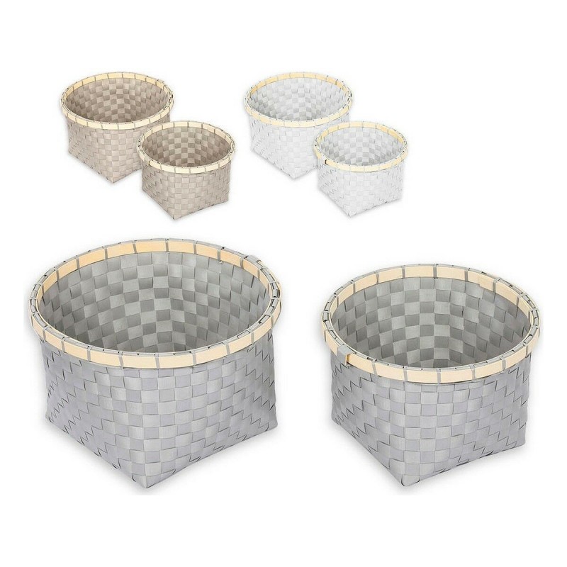 Cestino Multiuso Confortime Rotonda 26 x 26 x 17 cm 2 Pezzi (2 Unità)