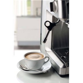 Ariete 1313 - Macchina da Caffè con Macinacaffè in Acciaio Inox - per Polvere e Cialde ESE - 1 e 2 tazze - Montalatte - 15 bar -