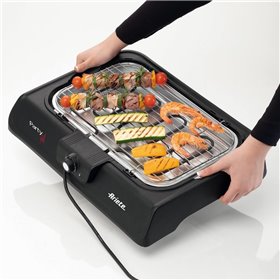 Ariete 723 Party Grill - barbecue elettrico. Potenza 2000W. Cottura lenta e rapida. Per carne, verdura e pesce. Dotata di vassoi