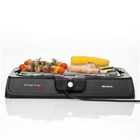 Ariete 723 Party Grill - barbecue elettrico. Potenza 2000W. Cottura lenta e rapida. Per carne, verdura e pesce. Dotata di vassoi